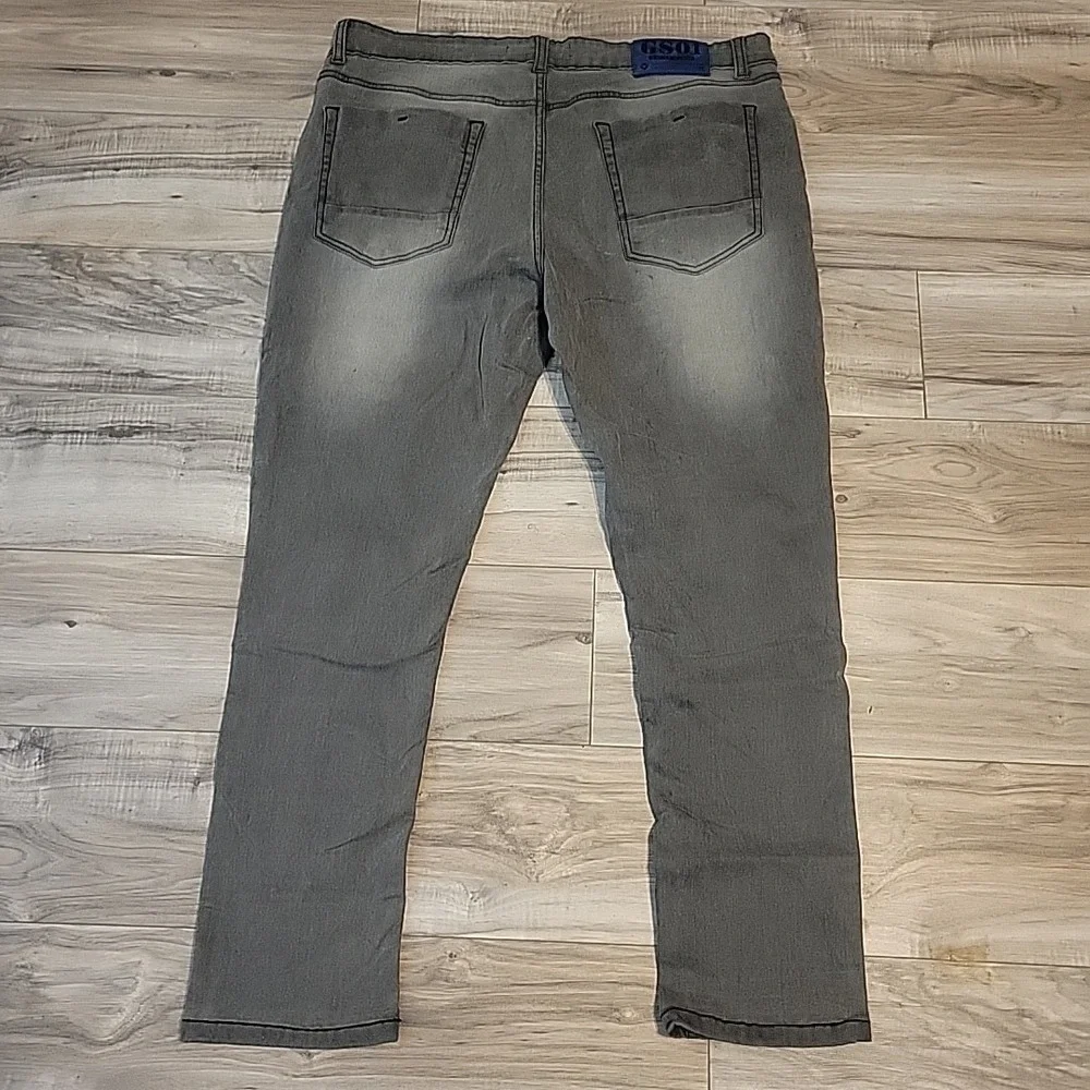 G Star Raw Jeans Mens 38x28 Gray‎ Stretch Straight Denim